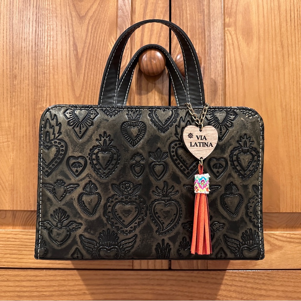 Vegetarian leather handbag